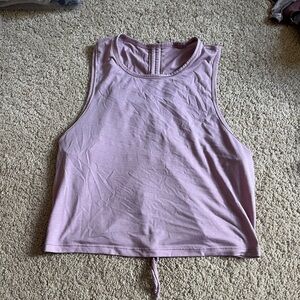 Lulu lilac cropped tank